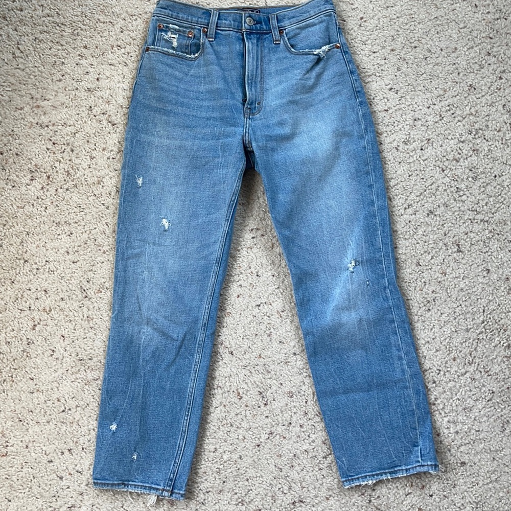 A&F Ultra High Rise Mom Jean